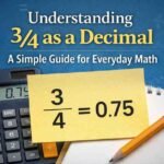 3/4 as a decimal