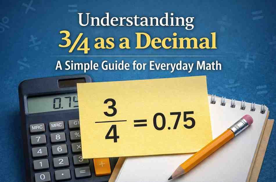 3/4 as a decimal